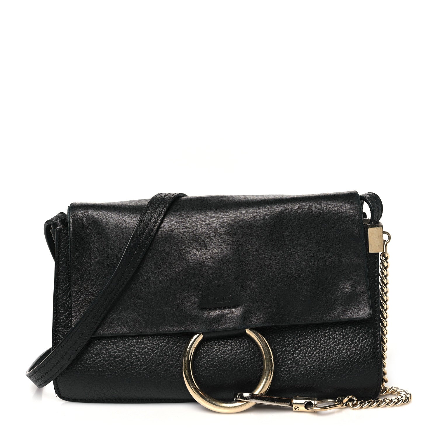 Chloe Goatskin Small Faye Shoulder Bag Black 1 of 14