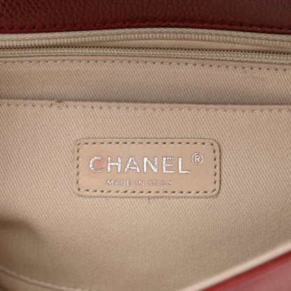 Chanel Caviar Medium Timeless CC Flap Dark Red 6 of 11
