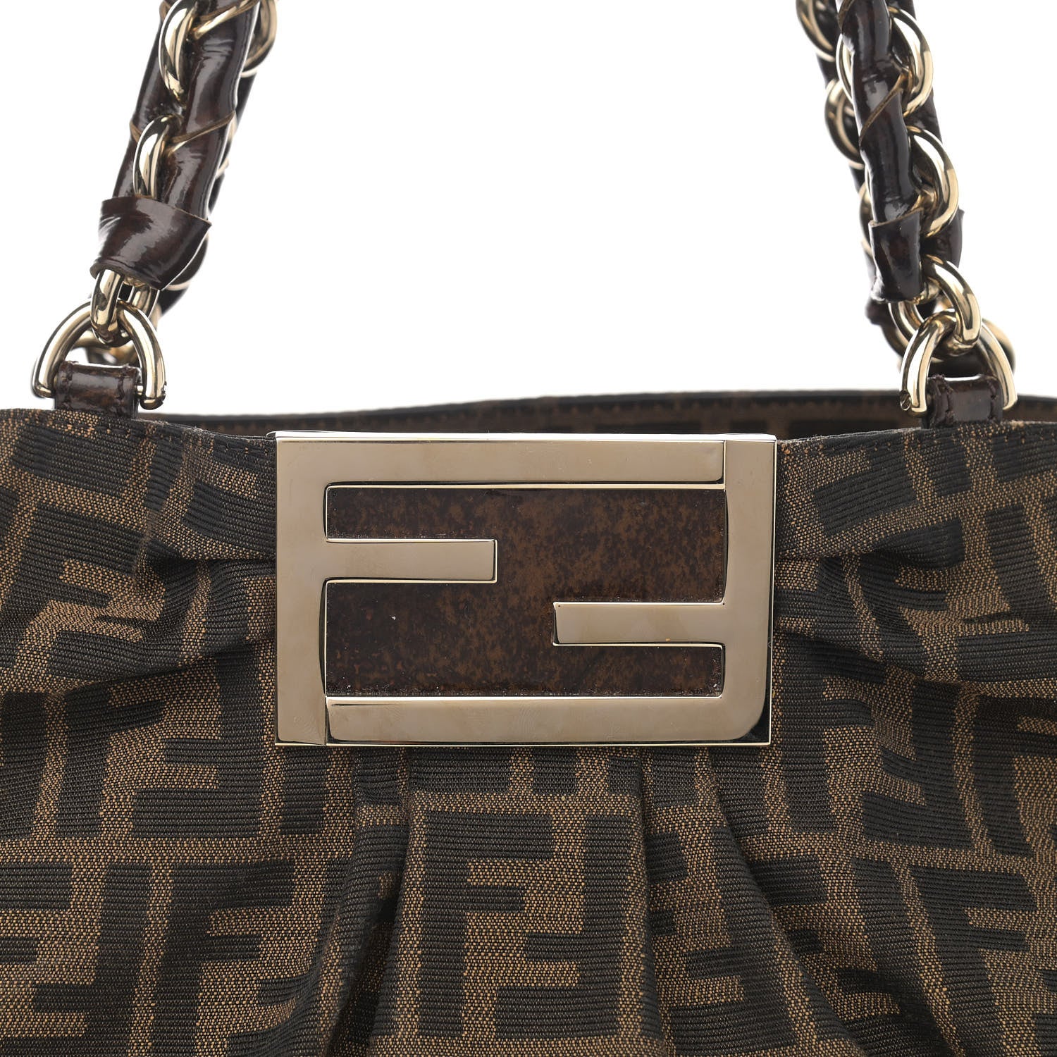 Fendi Zucca Mia Tote Tobacco 9 of 13