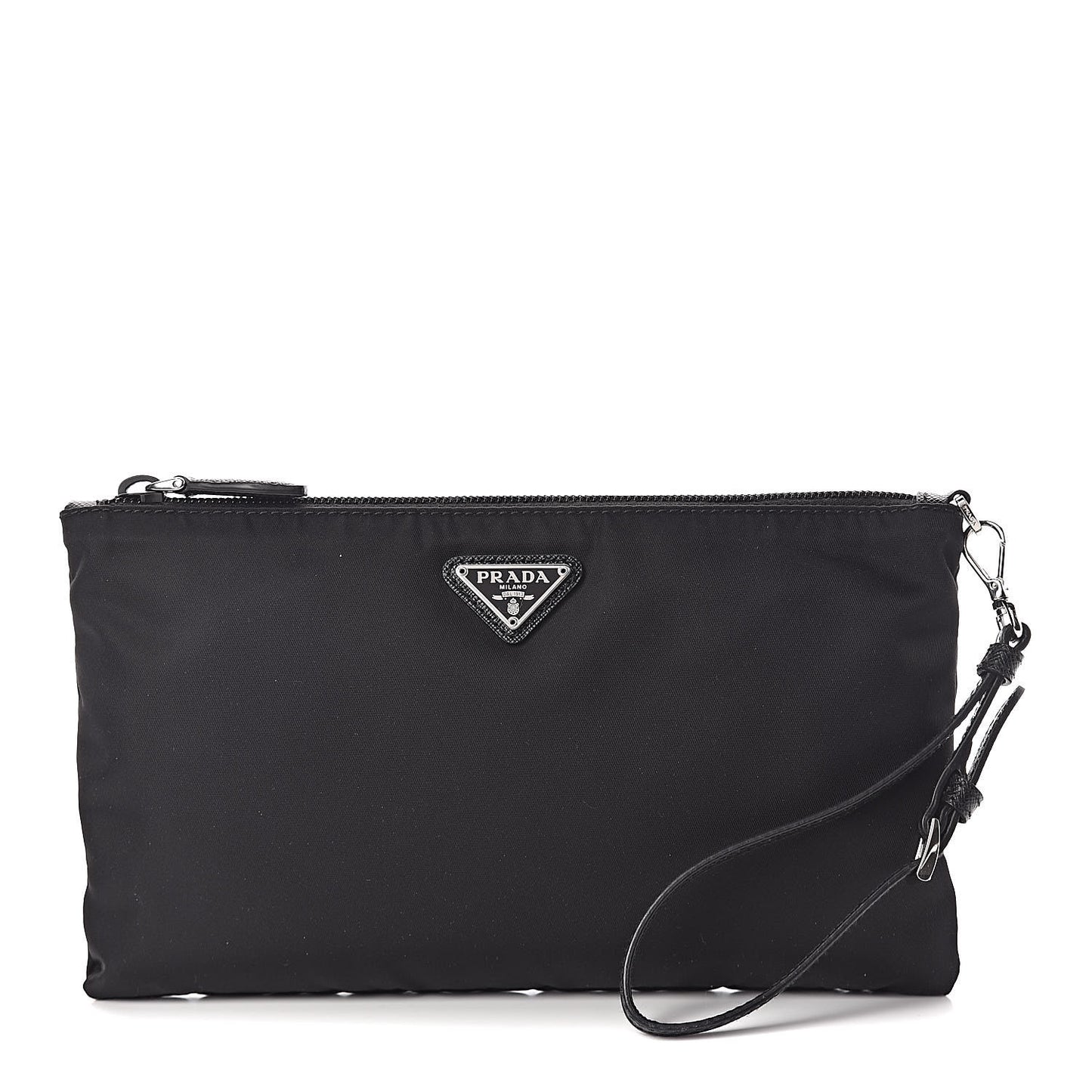 Tessuto Nylon Vela Wristlet Black