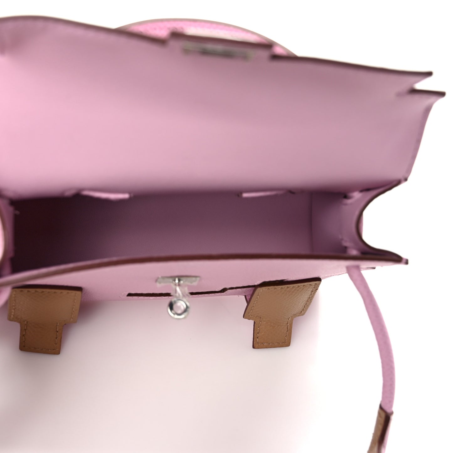 Epsom Quelle Idole Picto Kelly Doll Handbag Mauve Sylvestre