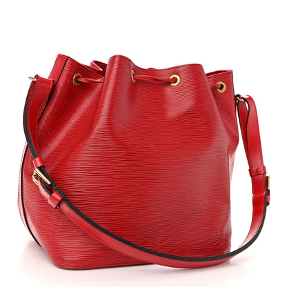 Louis Vuitton Epi Petit Noe Castillan Red 3 of 14