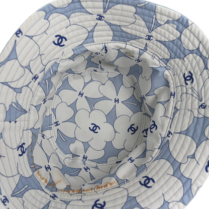 Chanel Denim Sequin Reversible Bucket Hat Blue 7 of 9