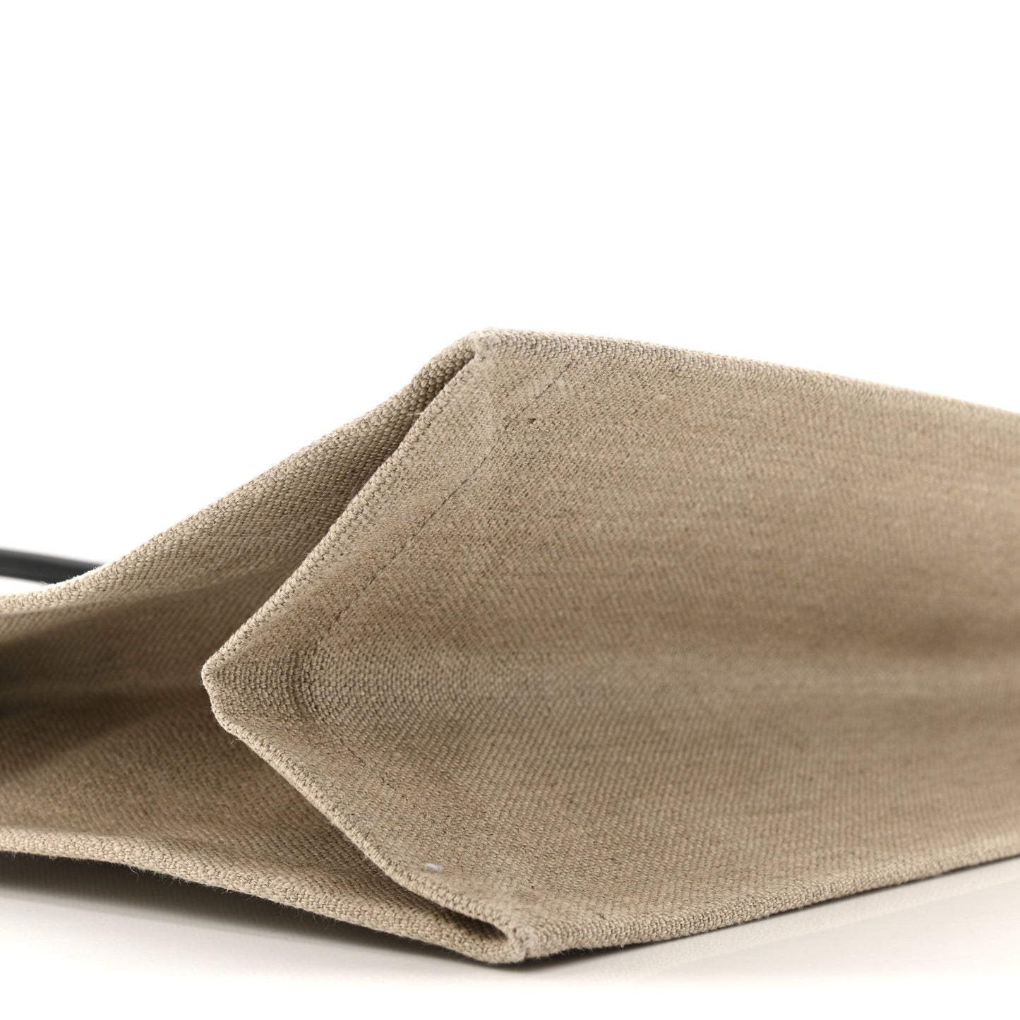 Linen Calfskin Rive Gauche Tote Greggio Natural