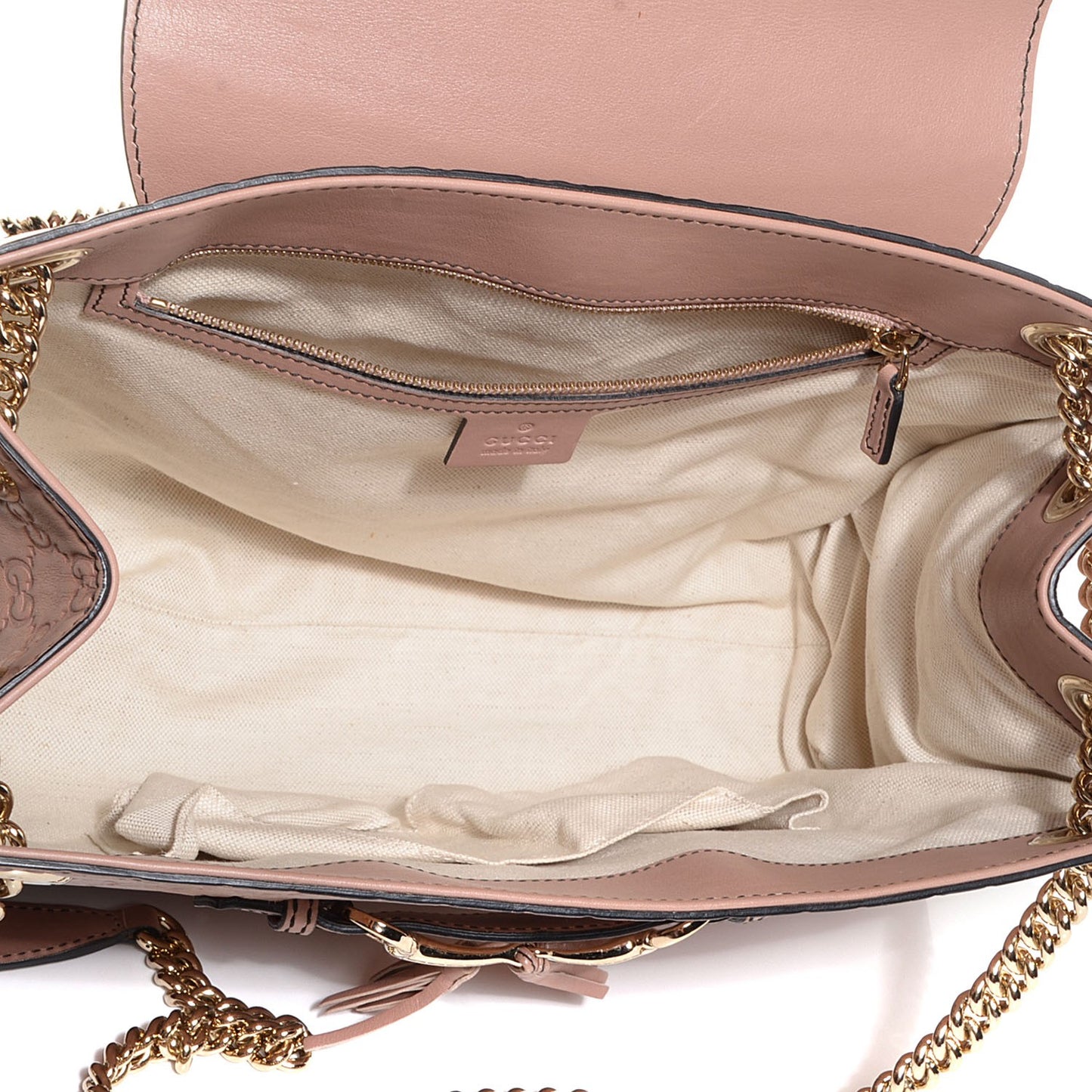 Guccissima Large Emily Chain Shoulder Bag Camelia