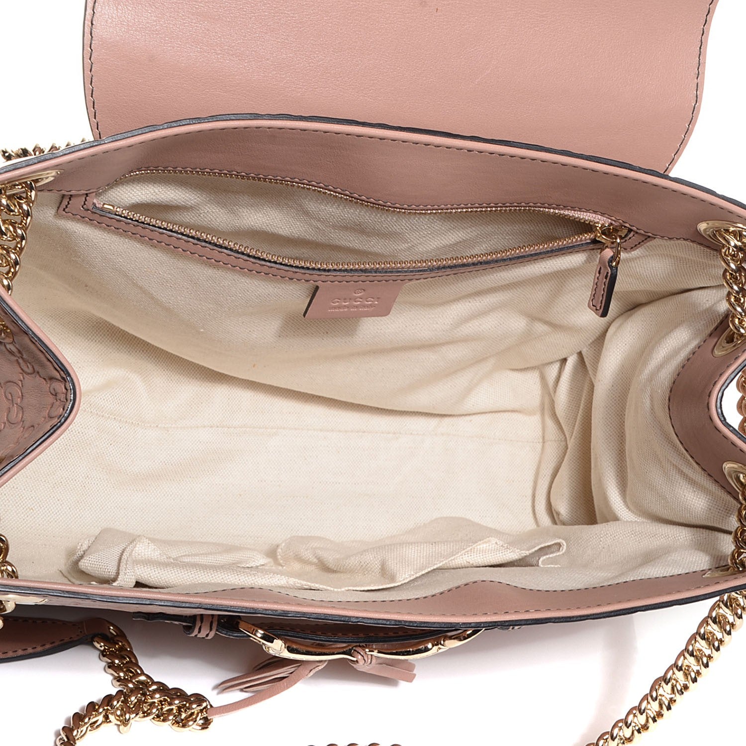 Gucci Guccissima Large Emily Chain Shoulder Bag Camelia 5 of 9