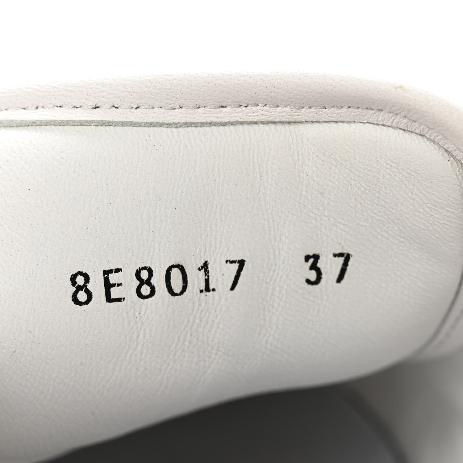 Fendi Nappa FF Embossed Rise Low Top Sneakers 37 White 8 of 9