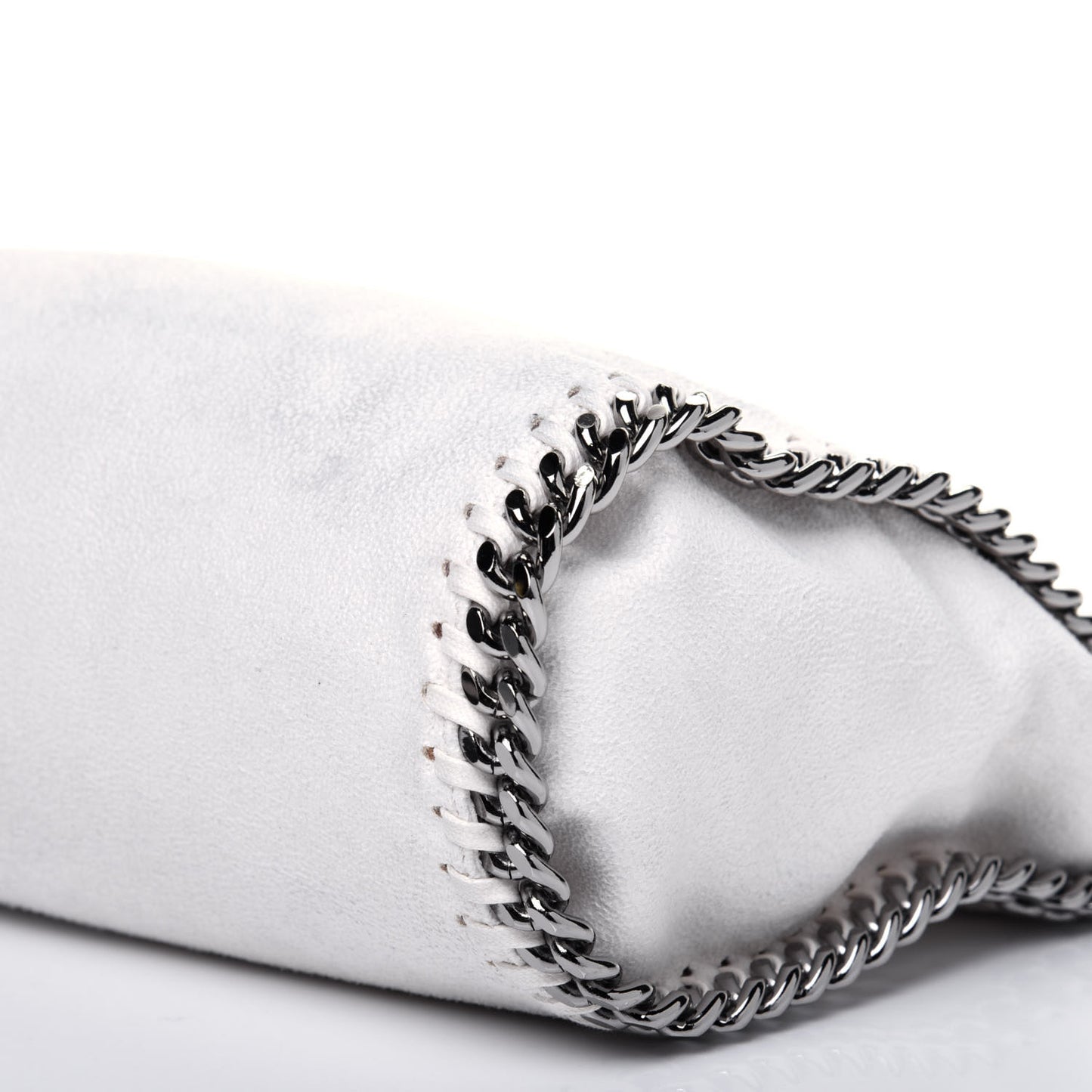 Shaggy Deer Mini Falabella Fold Over Tote Chalk