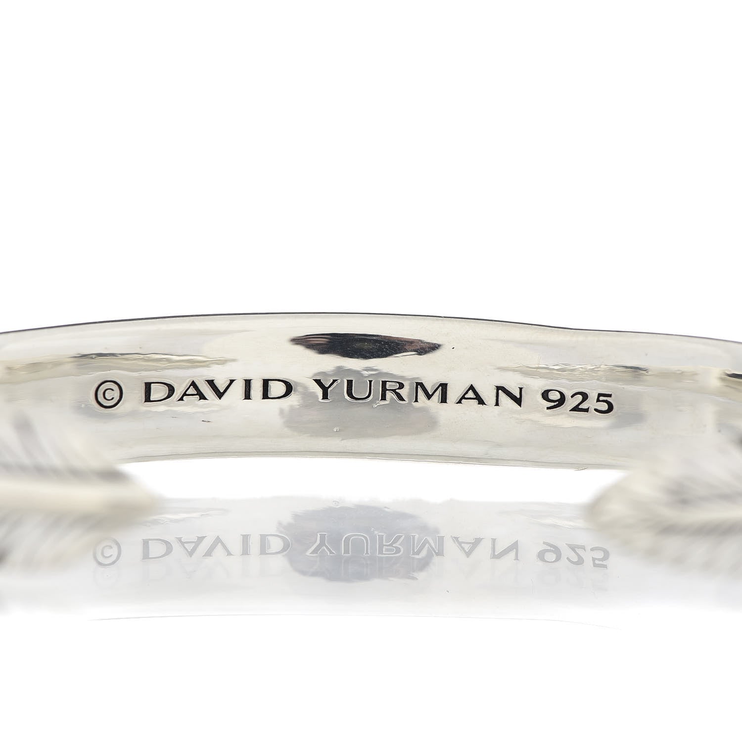 David Yurman Sterling Silver Feather Wrap Cuff Bracelet 4 of 4