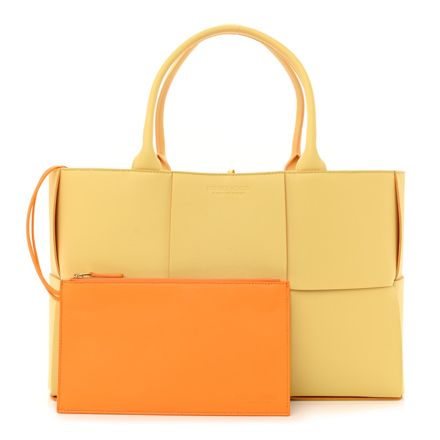 Bottega Veneta Nappa Maxi Intrecciato Medium Arco Tote Butter Tangerine Gold 1 of 11