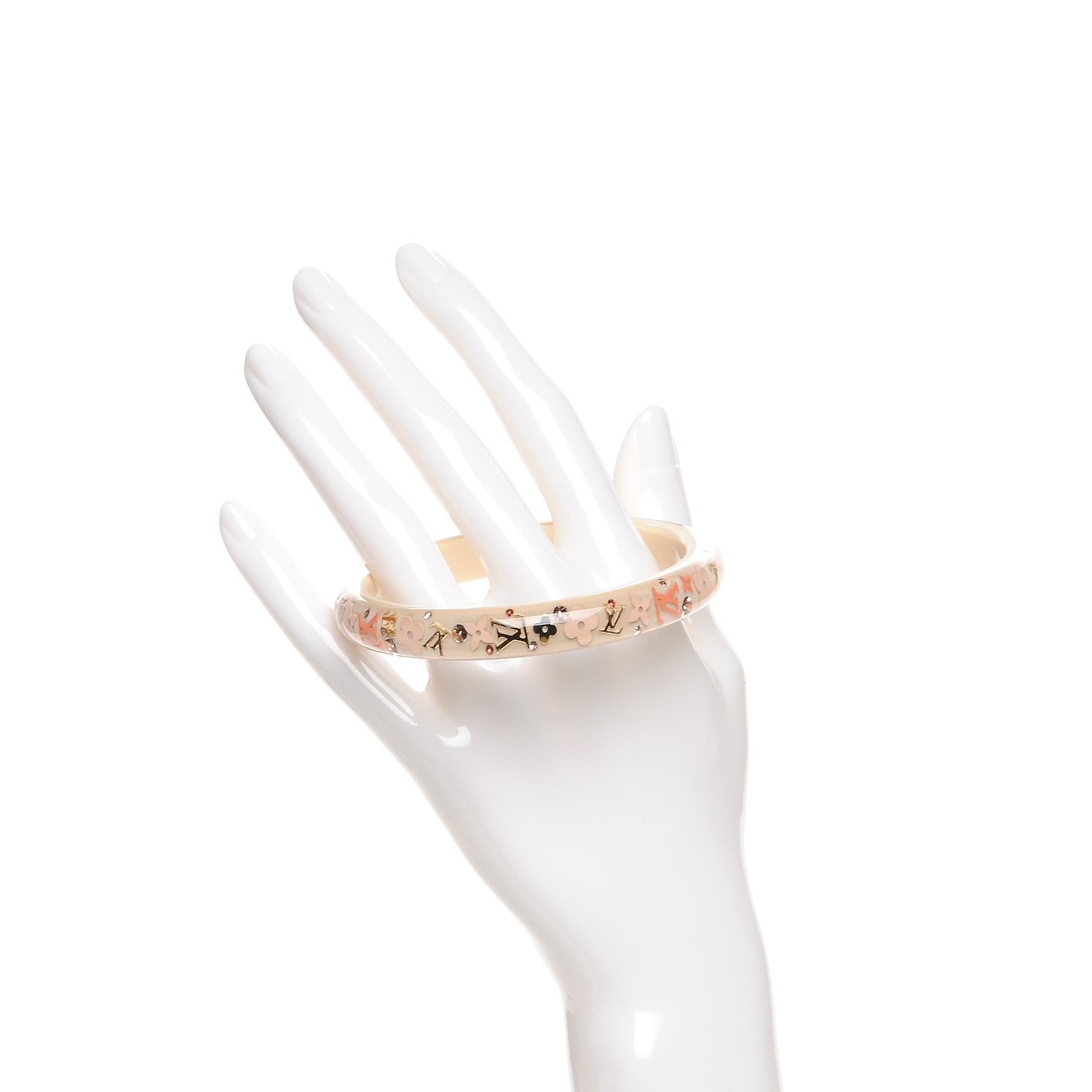 Louis Vuitton Resin Swarovski Inclusion Bracelet PM Medium Nacre 2 of 4