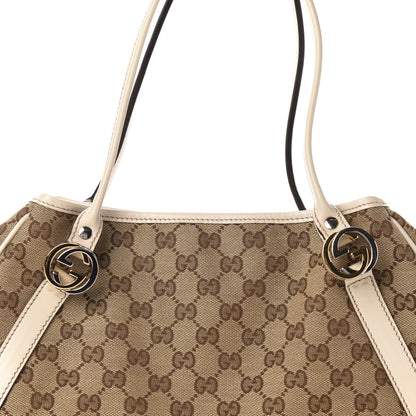 Gucci Monogram Medium GG Twins Shoulder Bag Tan 11 of 11