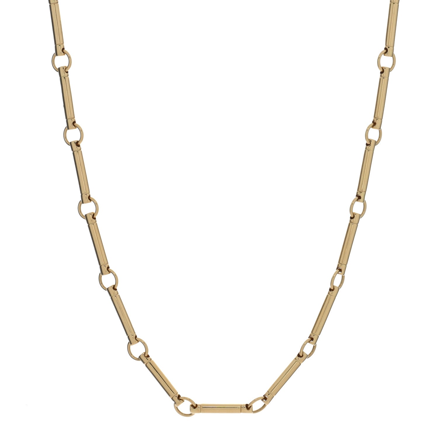 Foundrae 18K Yellow Gold Element Chain Choker 16" 1 of 4