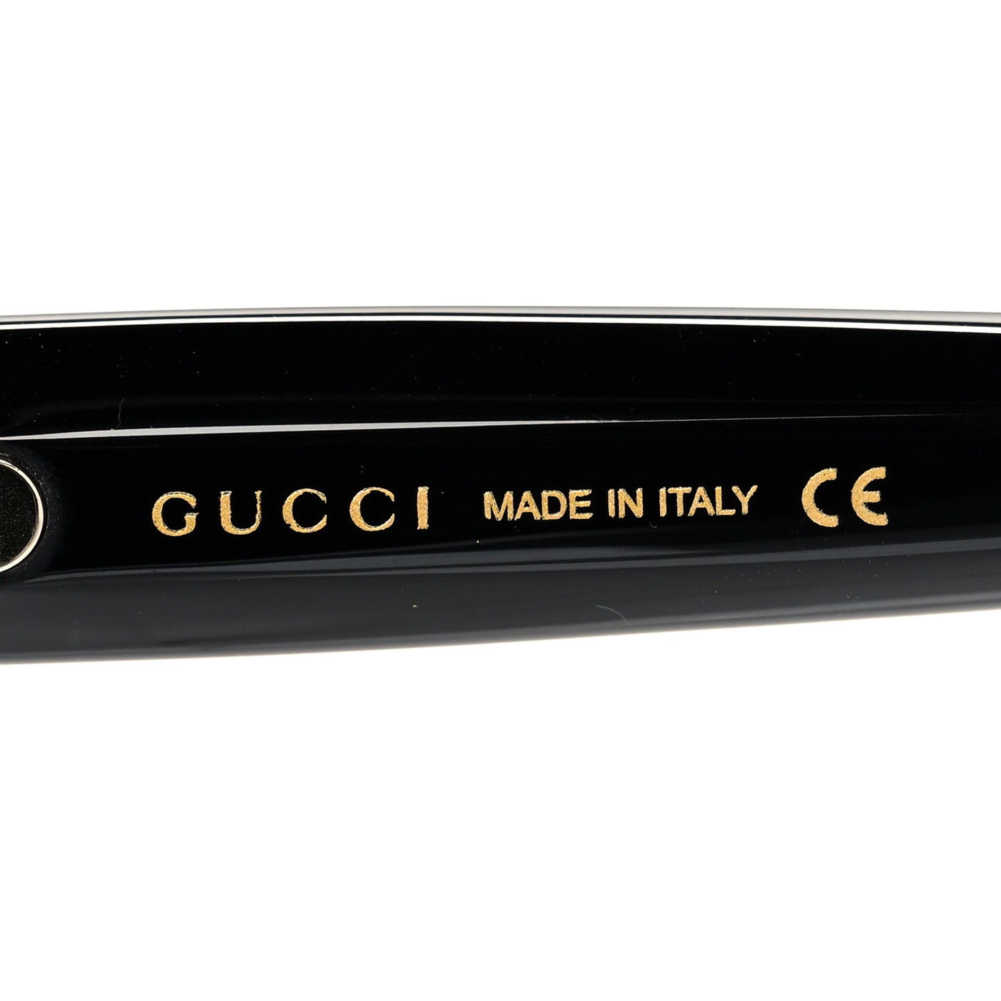 Acetate Crystal Star Round Frame Sunglasses GG0208S Black