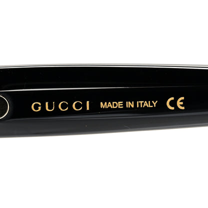 Gucci Acetate Crystal Star Round Frame Sunglasses GG0208S Black 5 of 7