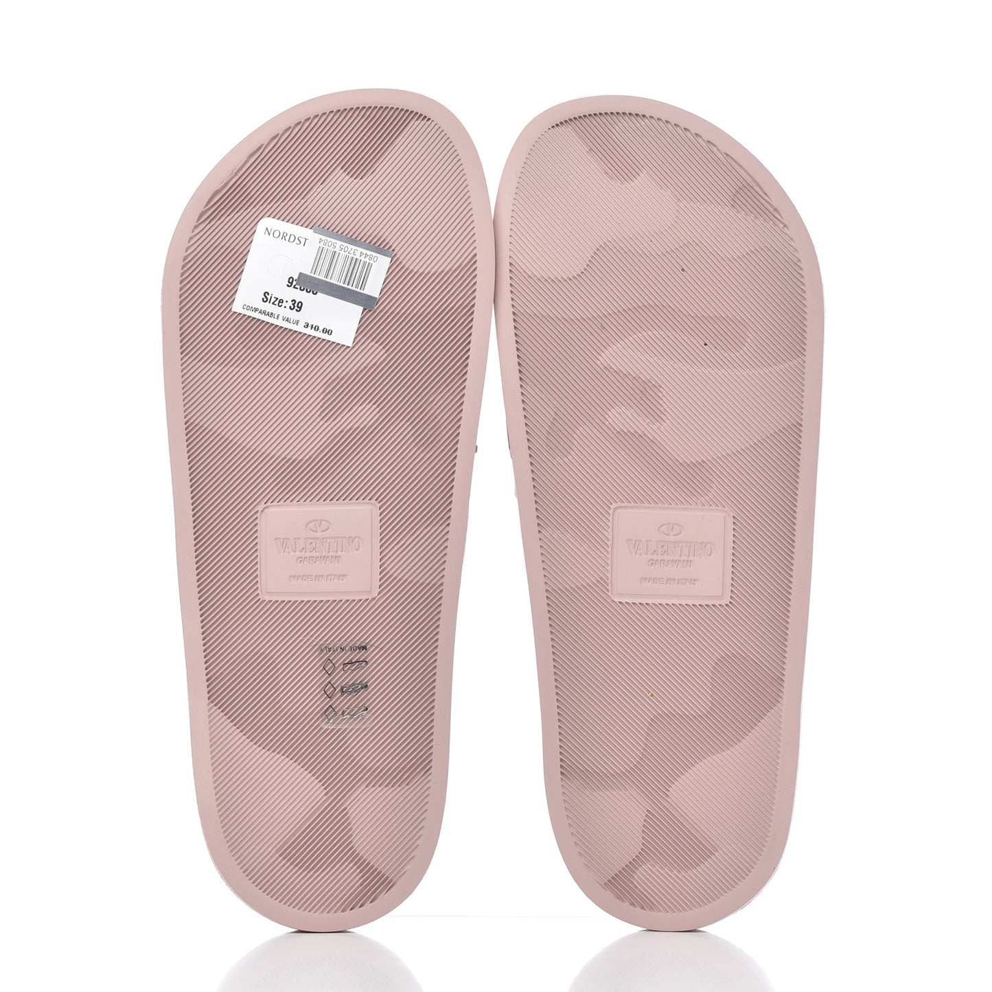Rubber VLTN Pool Slide Sandals 39 Water Rose Disco Pink