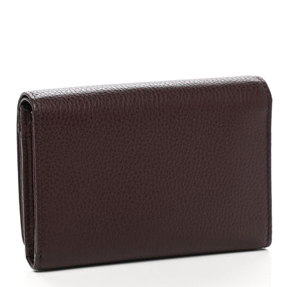 Mulberry Small Classic Grain Medium Plaque French Purse Wallet Oxblood 3 of 8