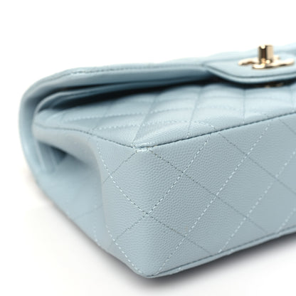 Chanel Caviar Quilted Small Double Flap Light Blue 9 of 10