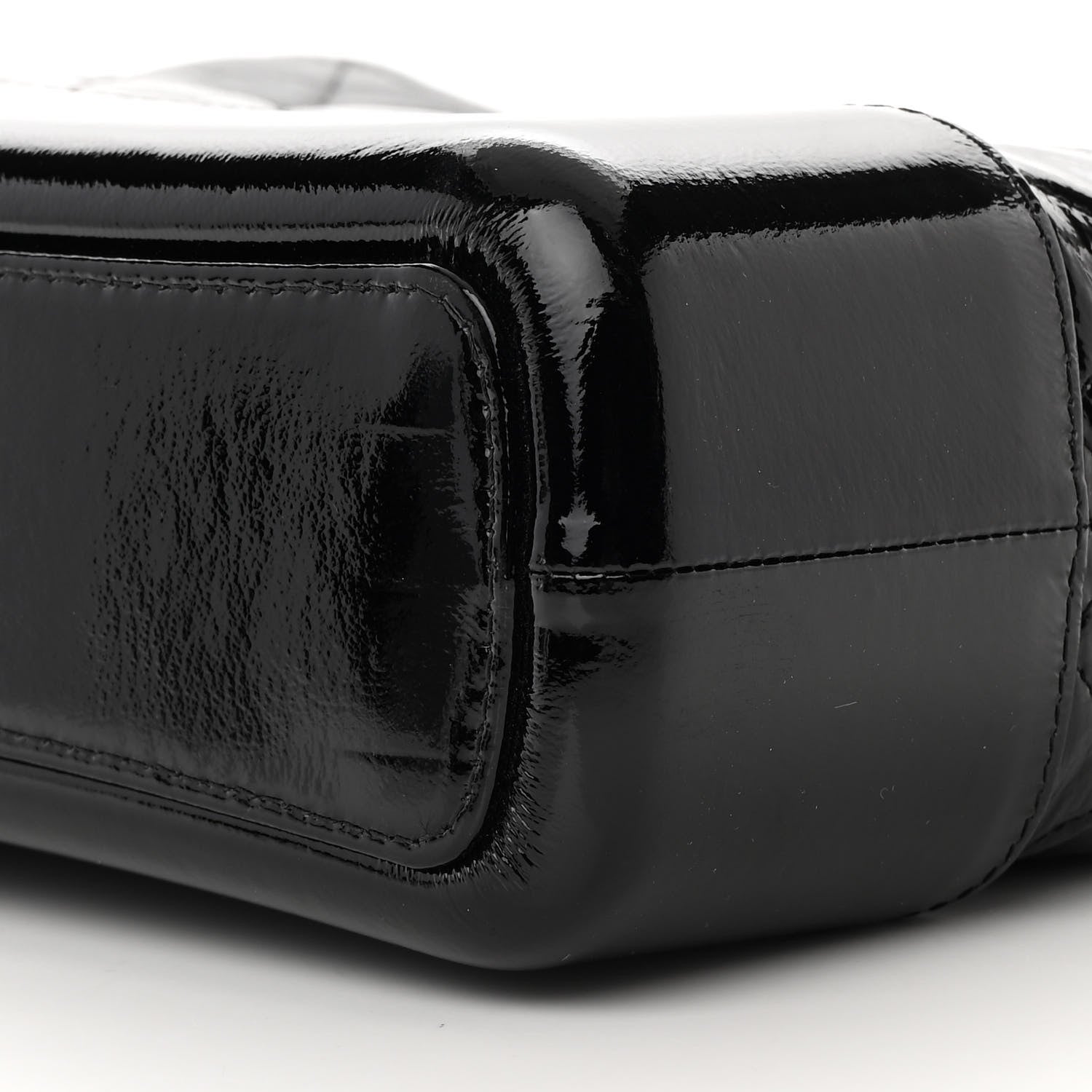 Chanel Patent Goatskin Quilted Medium Gabrielle Hobo Black 10 of 16