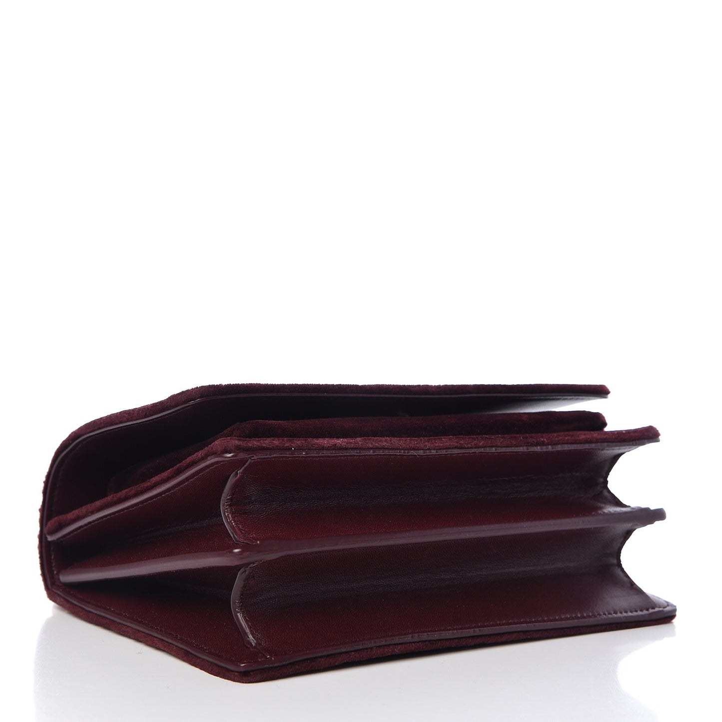 Velvet Small Monogram Sunset Burgundy