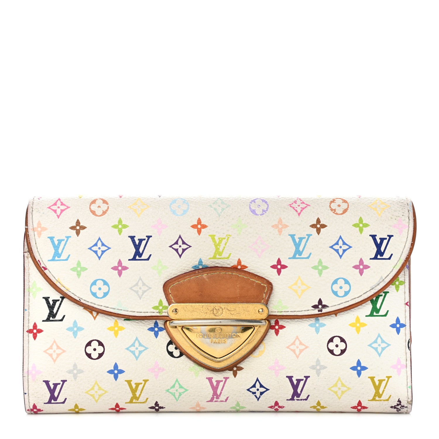 Louis Vuitton Monogram Multicolor Eugenie Wallet White 1 of 10