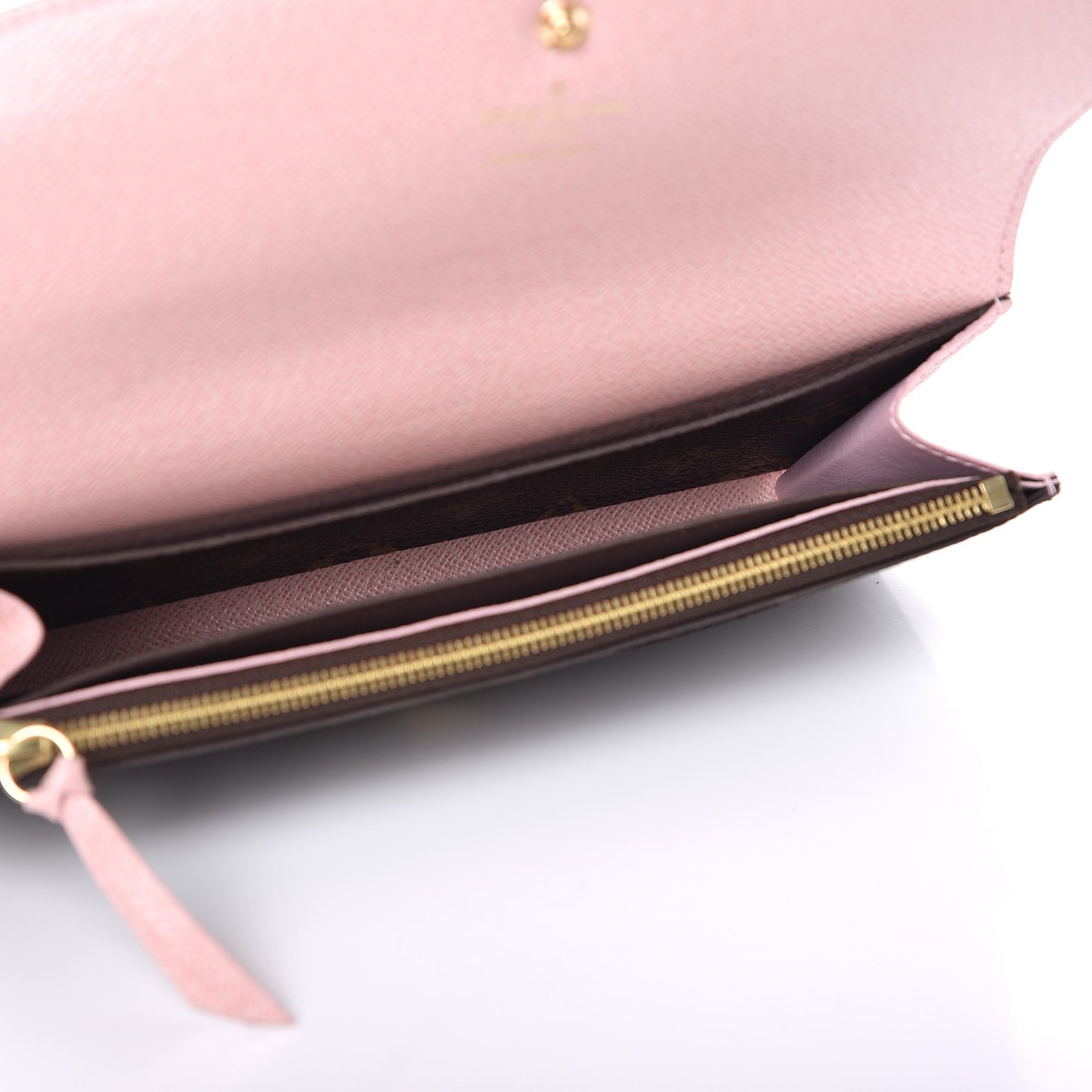 Monogram Emilie Wallet Rose Ballerine
