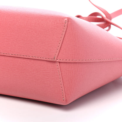 Mansur Gavriel Saffiano Mini Mini Bucket Bag Blush 10 of 10