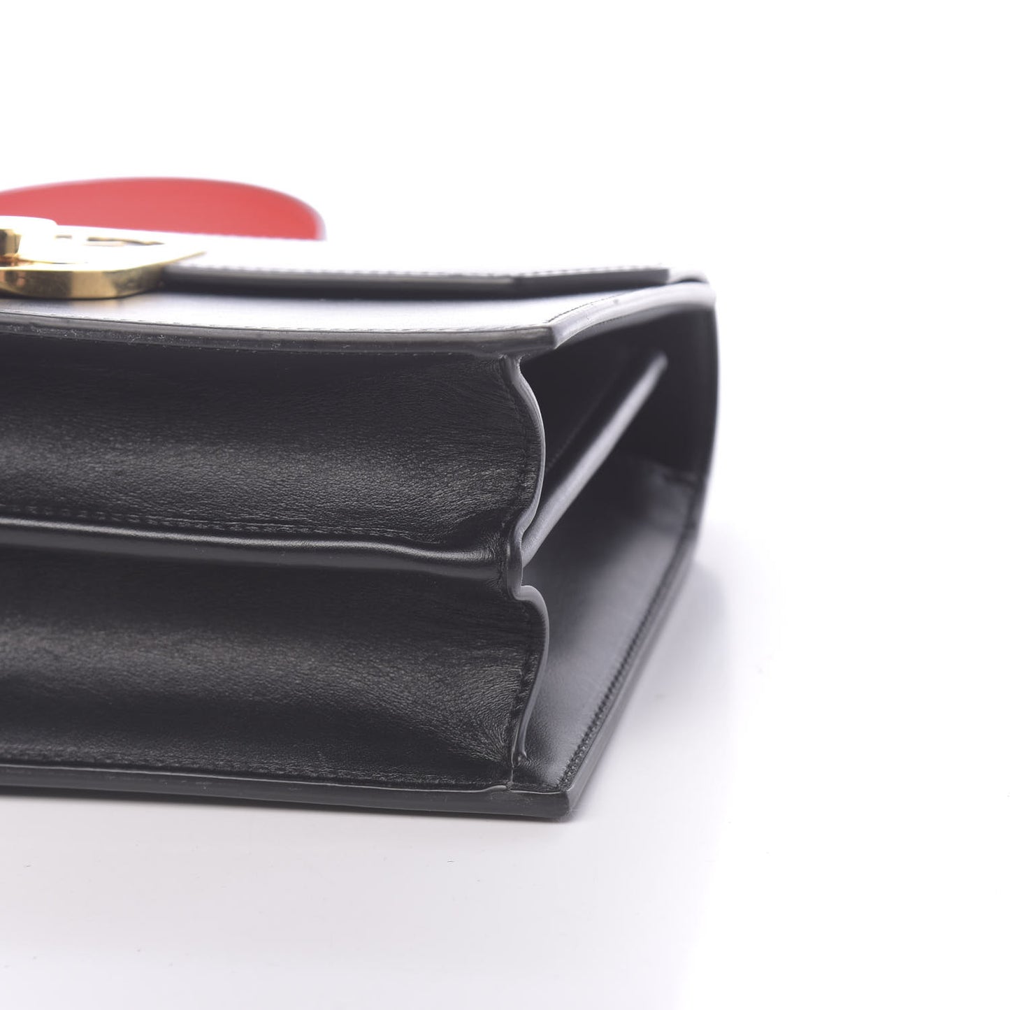 Calfskin Large Elisa Shoulder Bag Black