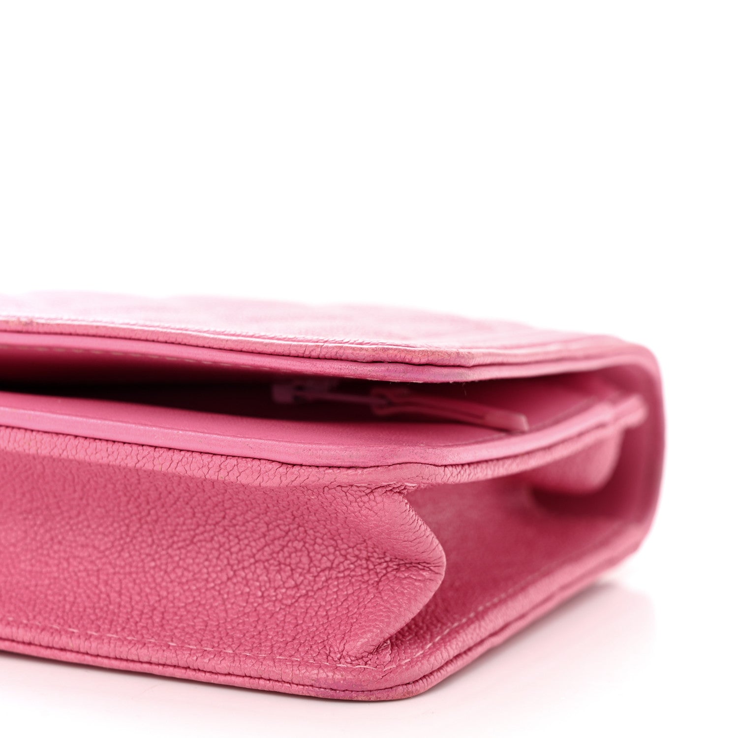 Chanel Caviar Quilted Boy Wallet On Chain WOC Pink 11 of 14