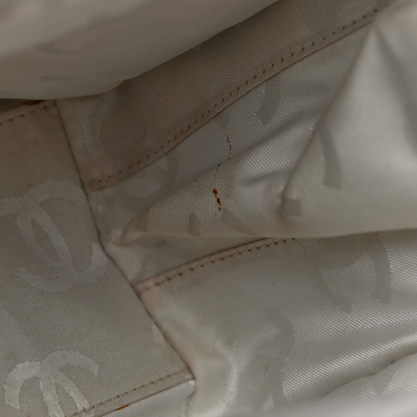 Calfskin Wild Stitch Top Handle Bag White