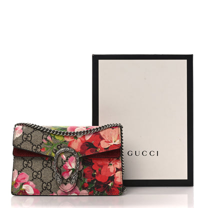 Gucci GG Supreme Monogram Blooms Super Mini Dionysus Shoulder Bag Beige Multicolor Dry Rose 9 of 9