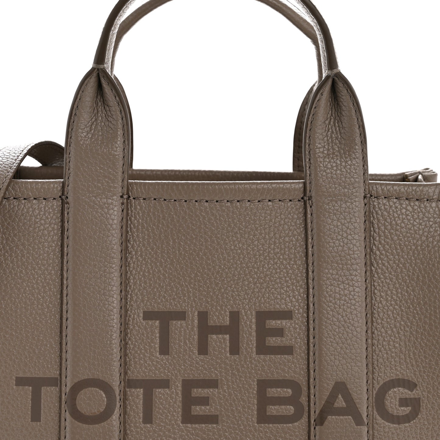 Grained Calfskin Small The Tote Bag Cement