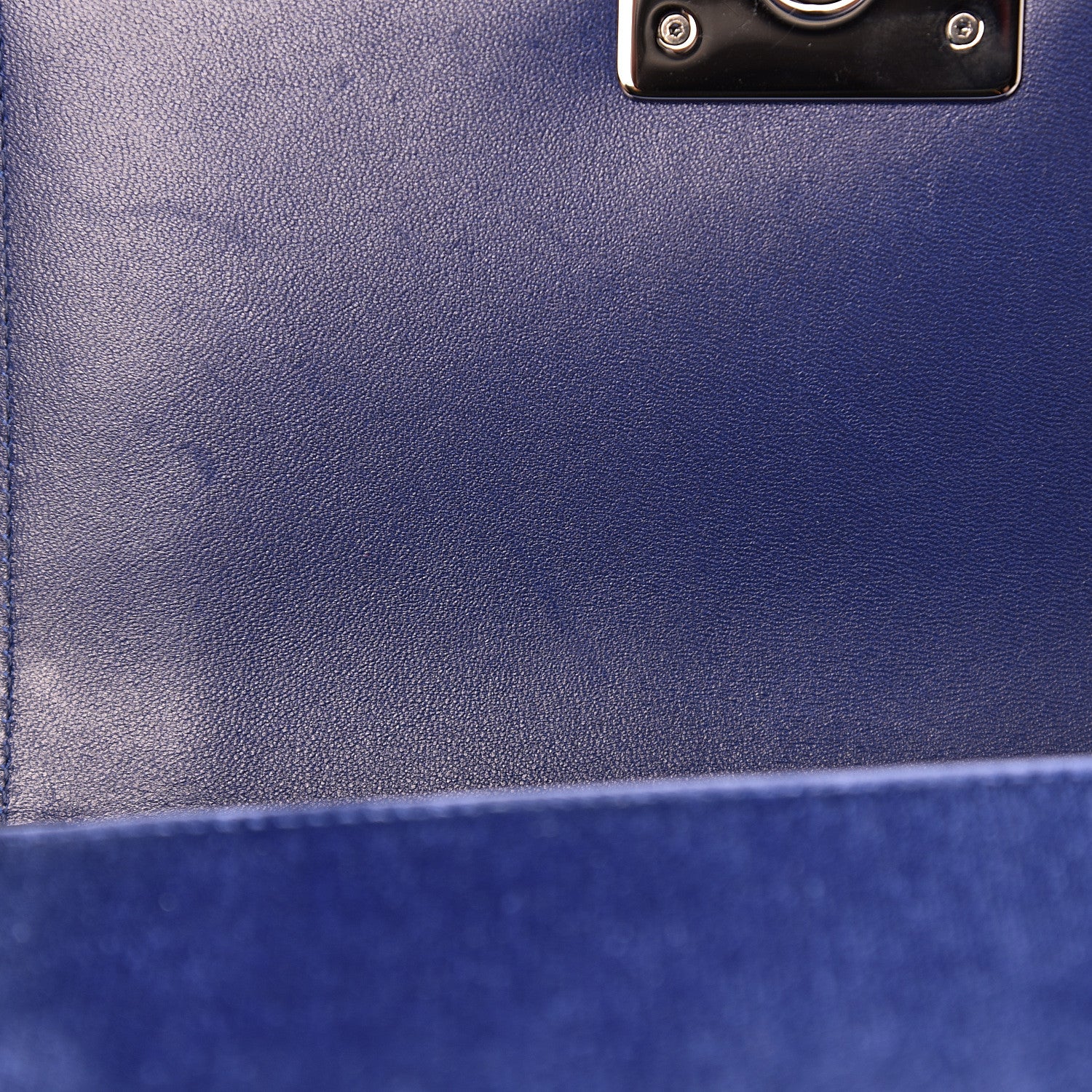 Chanel Velvet Quilted Small Boy Flap Blue 7 of 11