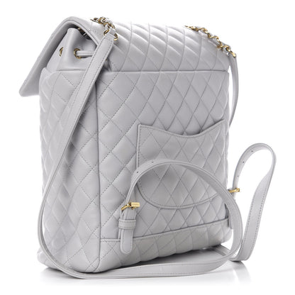 Chanel Calfskin Quilted Large Urban Spirit Backpack Grey 2 of 9