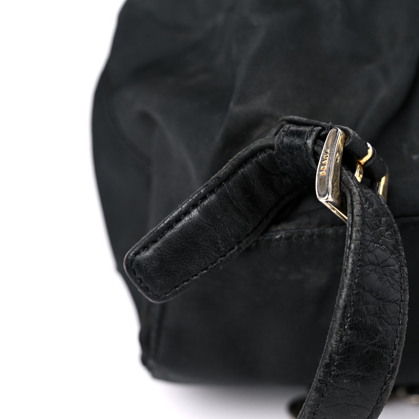 Tessuto Nylon Vela Chain Backpack Black