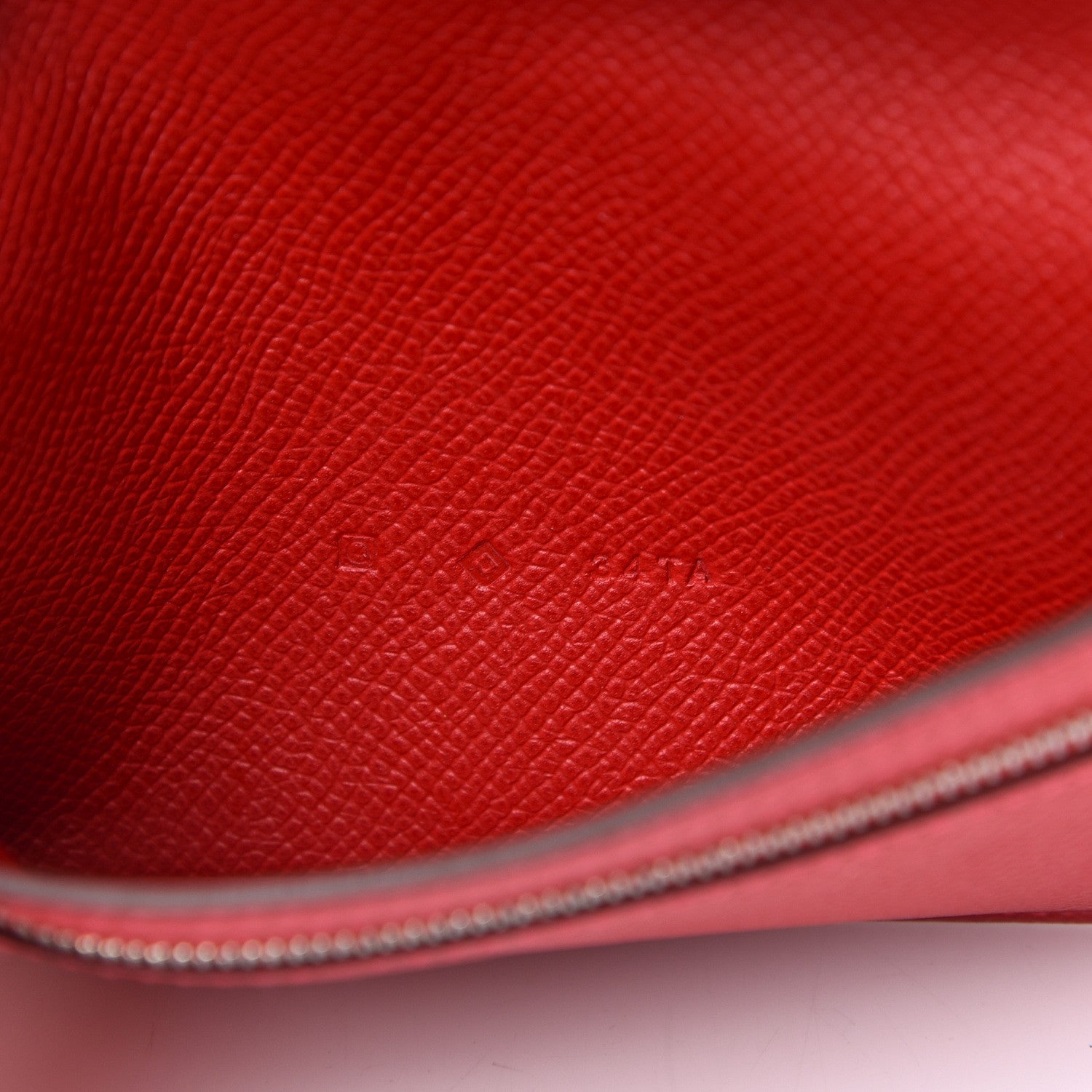 Hermes Epsom Bearn Gusset Wallet Rouge Casaque 6 of 8