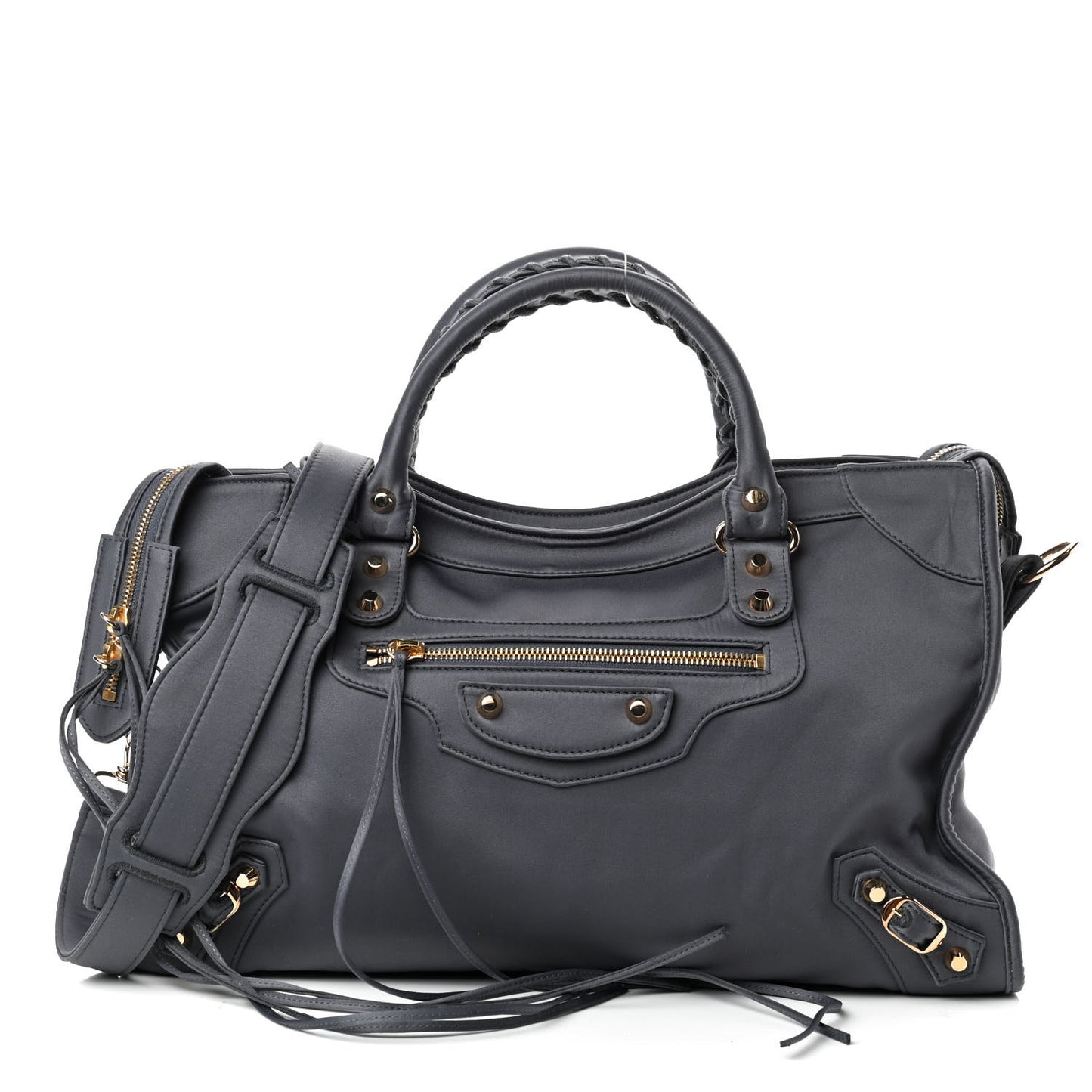 Satin Classic Gold Hardware City Gris Ardoise
