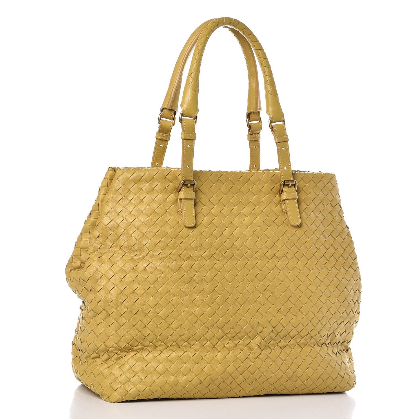Nappa Intrecciato Tote Moutarde