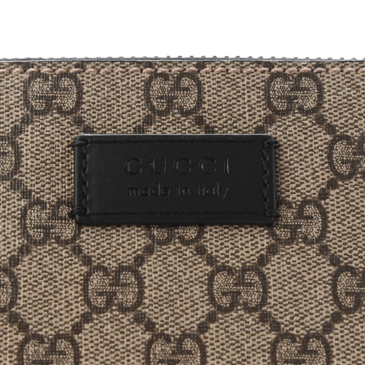 GG Supreme Monogram Mens Wristlet Black