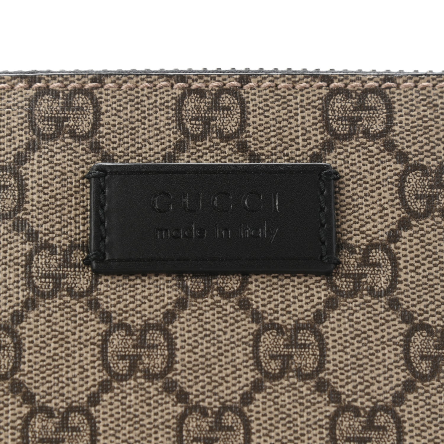 Gucci GG Supreme Monogram Mens Wristlet Black 6 of 10