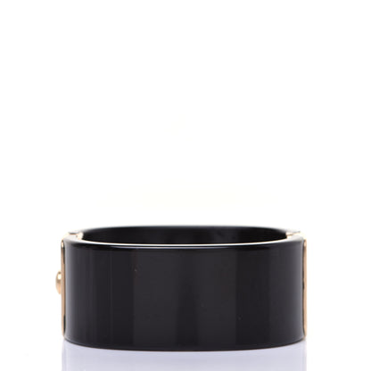 Chanel Resin Gripoix CC Cuff Black 3 of 13