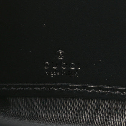 Gucci Calfskin Matelasse GG Marmont Zip Around Wallet Black 6 of 9