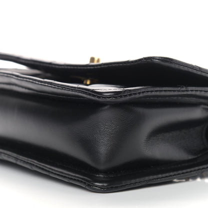 Chanel Shiny Lambskin Quilted Mini Flap Black 9 of 10