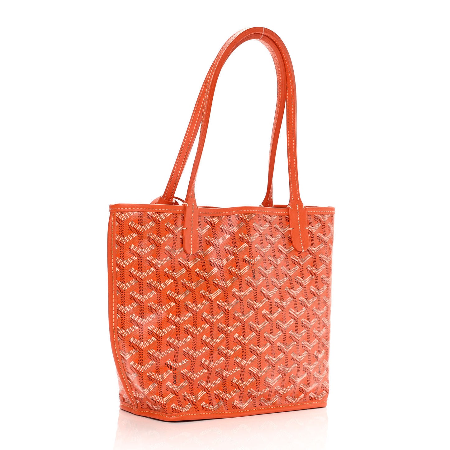Goyardine Reversible Mini Anjou Orange