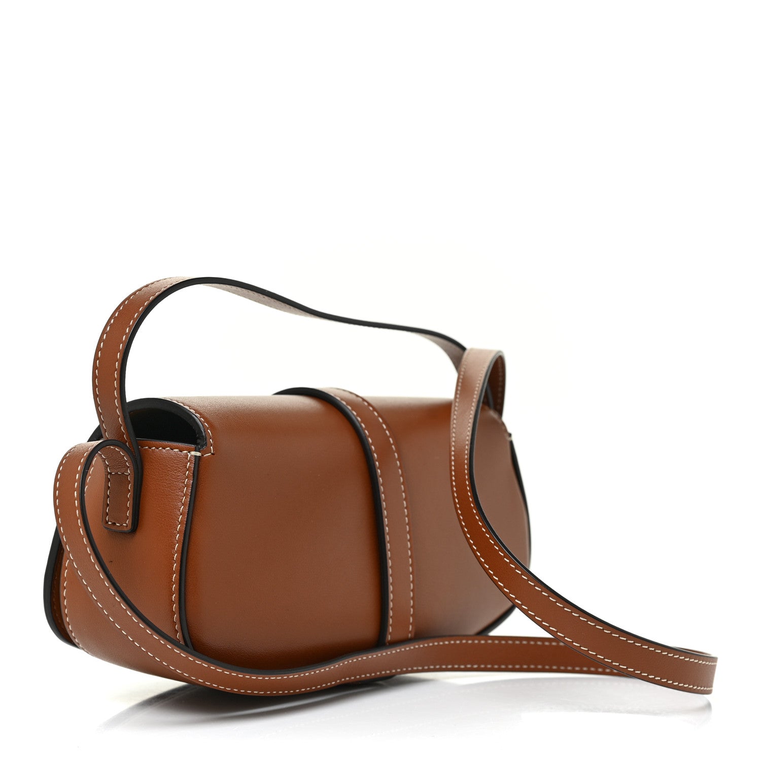 Celine Smooth Calfskin Tabou Clutch On Strap Tan 2 of 9