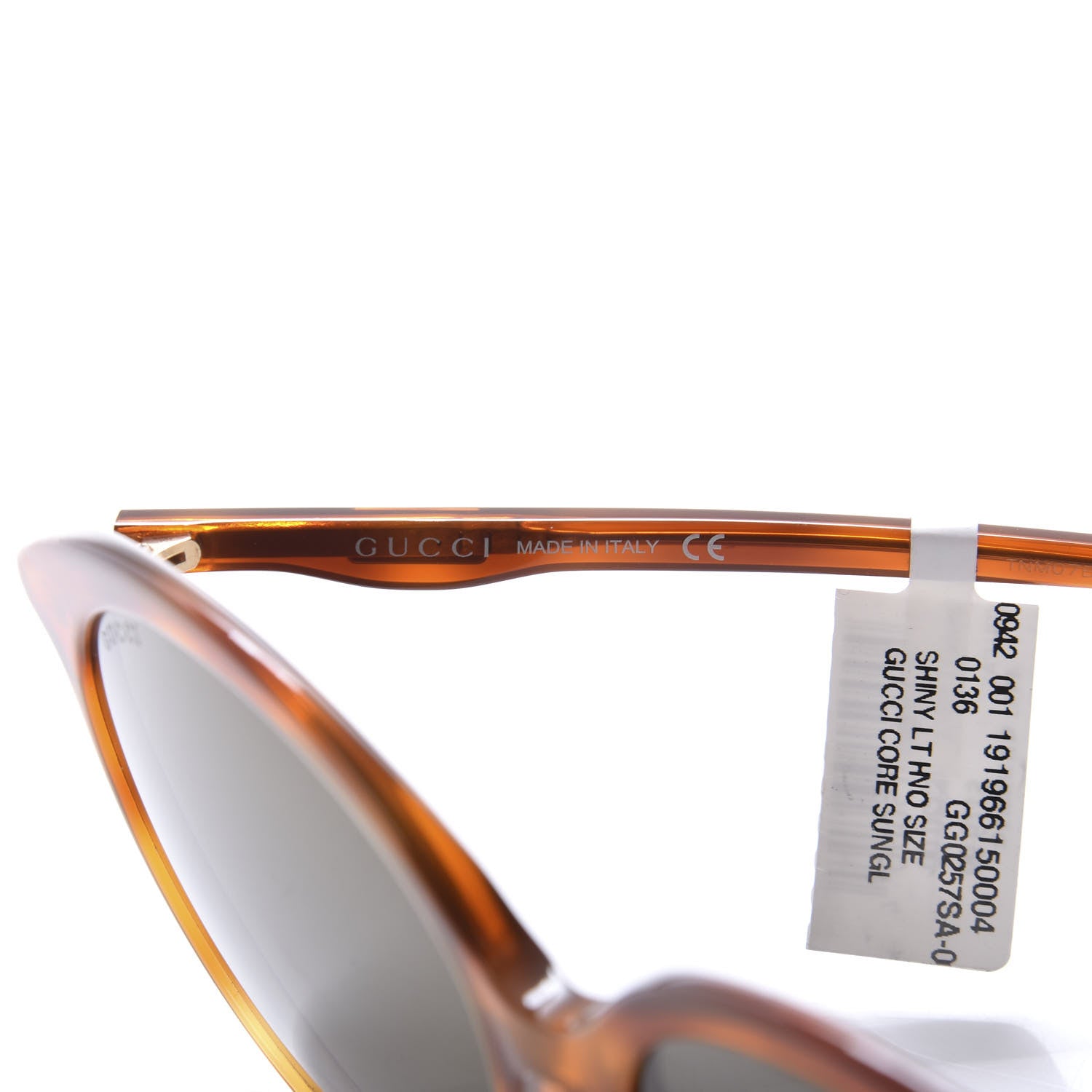 Gucci Acetate GG Sunglasses GG0257S Havana 6 of 7