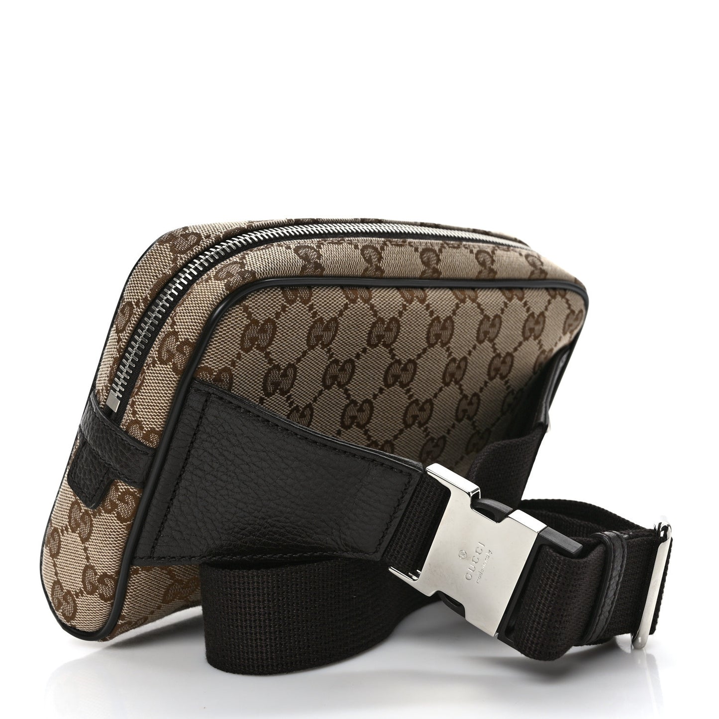 Monogram Dollar Calfskin Belt Bag Beige Ebony Testa di Moro Marrone Scuro