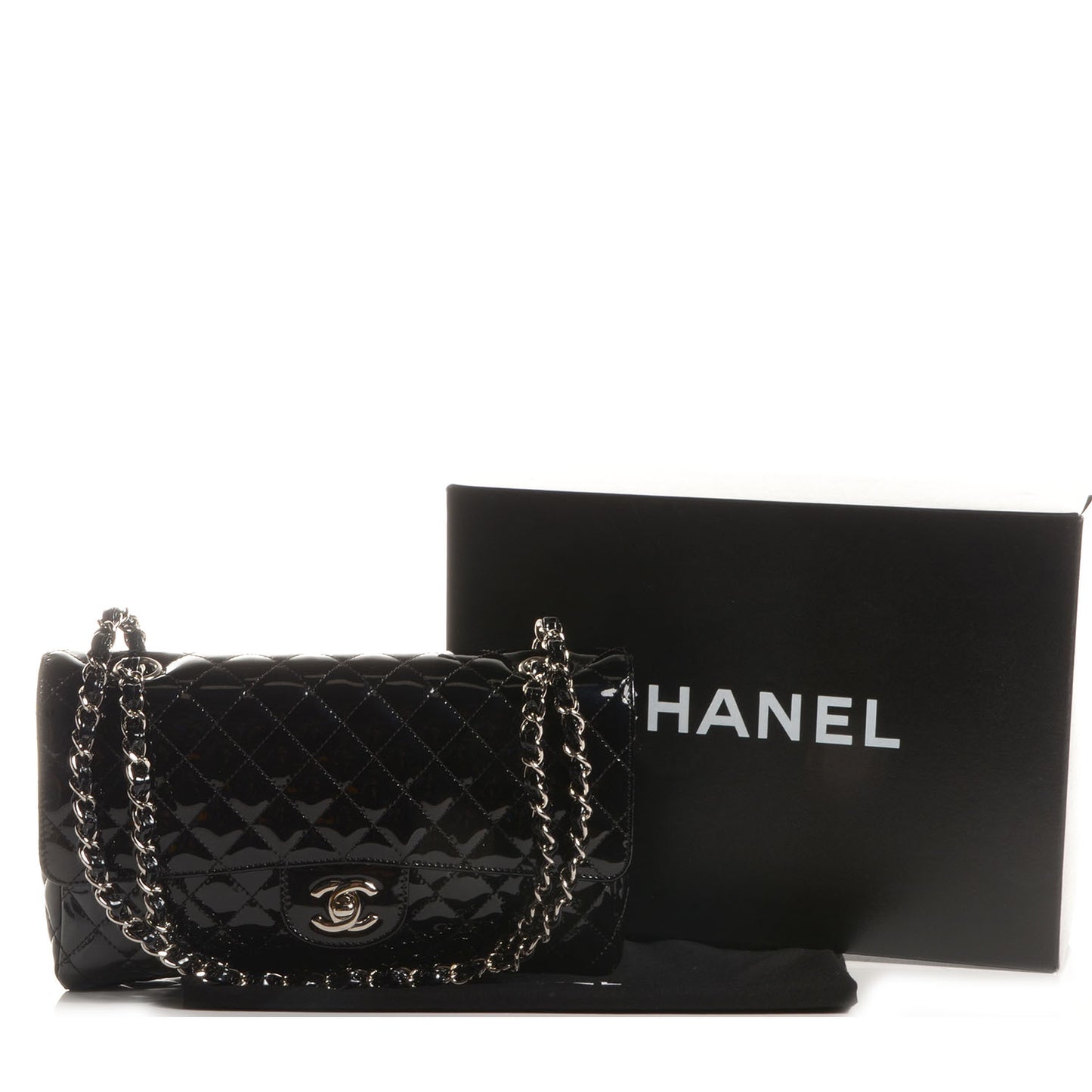 Patent Secret Label Medium Flap Black