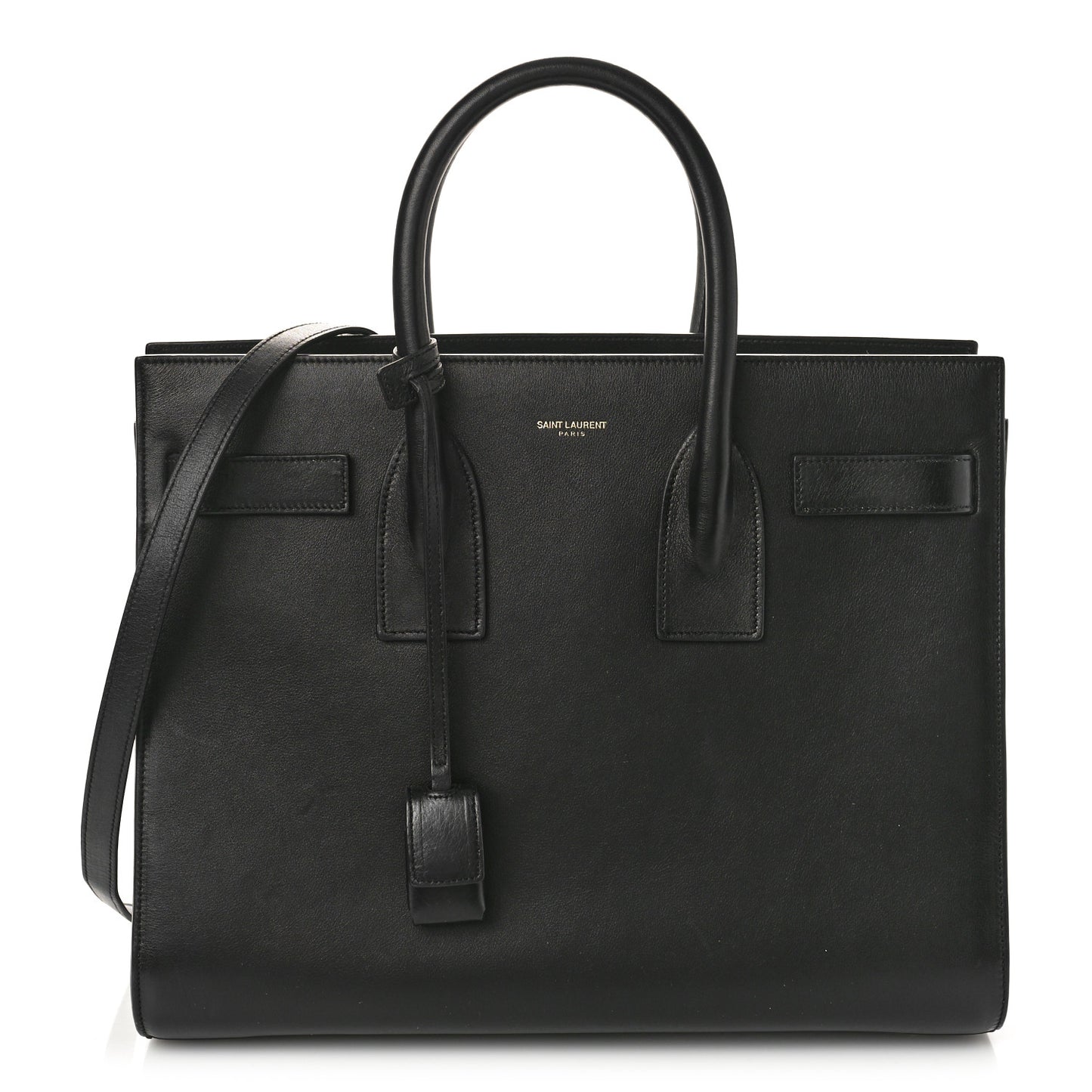 Calfskin Small Sac De Jour Black