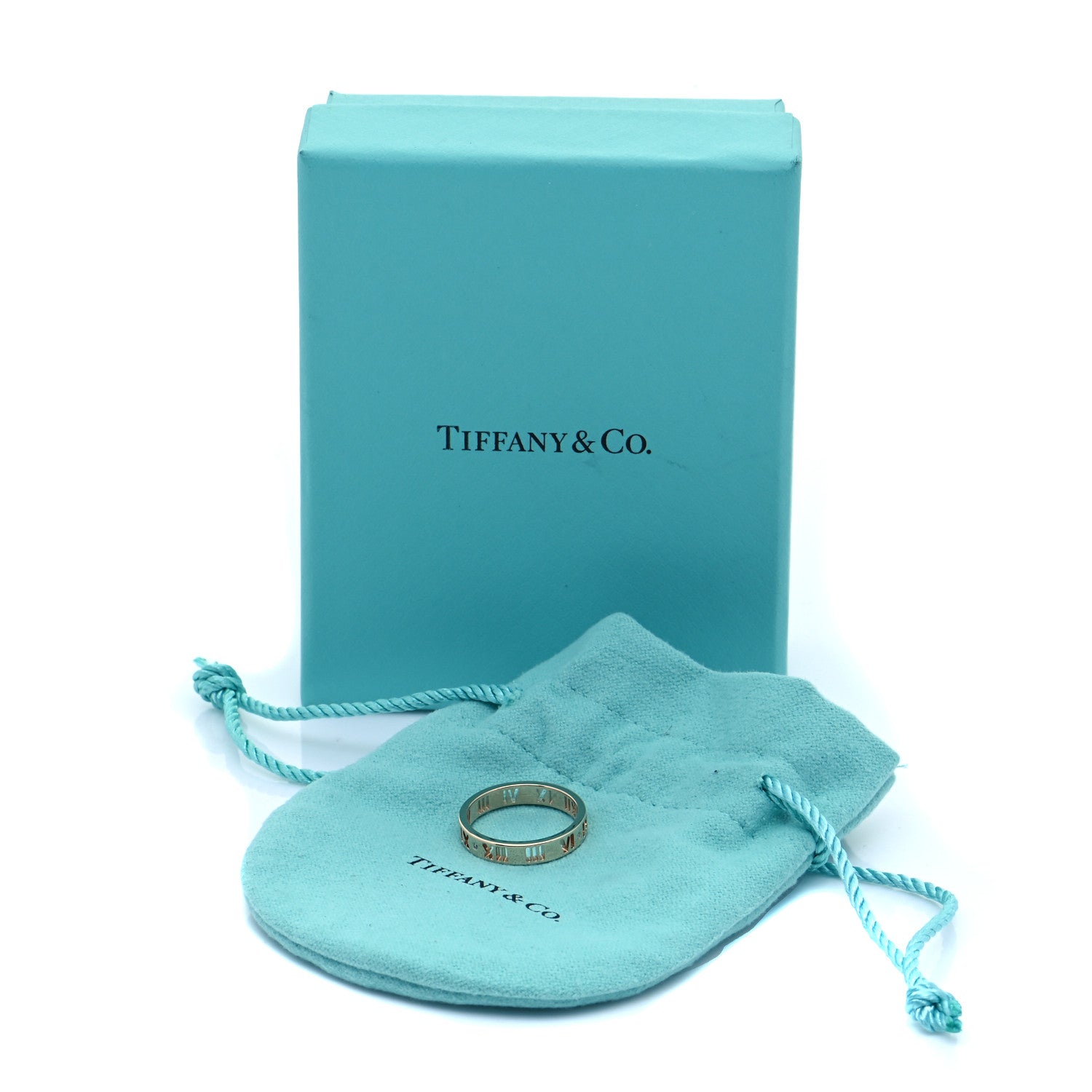 Tiffany 18K Rose Gold Diamond Atlas Pierced Ring 53 6.5 6 of 6